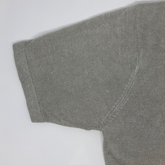 Anna Gray Sparkle Short Sleeve Metallic Cardigan - Picture 4 of 8